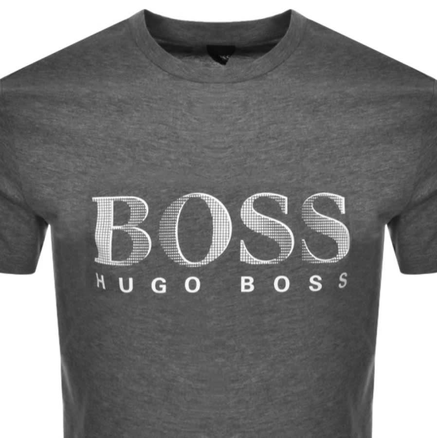 Alternative Image for ProductBOSS HUGO BOSS UV Protection Logo T Shirt Grey2